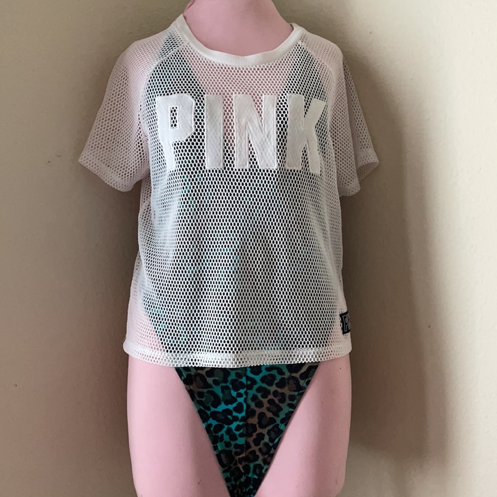 PINK Mesh Top